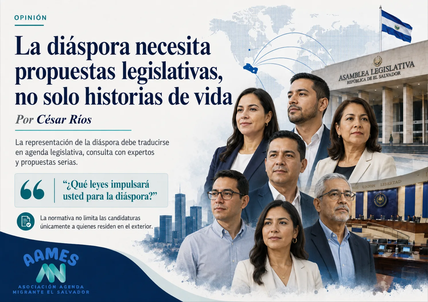 La diáspora necesita propuestas legislativas